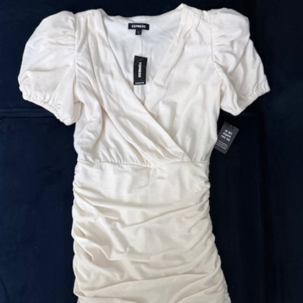 Express Off-White / Cream Color Cocktail Dress - New w/ Tags